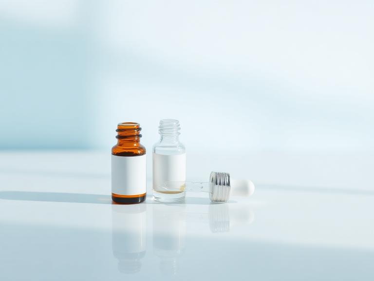 Eye drop bottles with a dropper